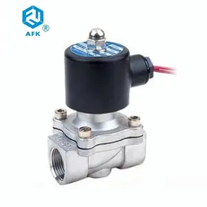 Ad Azione diretta 2 Vie Normalmente Chiusa A Zero Pressione In Acciaio Inox Acqua Valvola Solenoide 11/2"