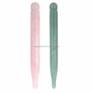 natural Aventurina verde Jade piedra gua sha raspado guasha herramienta del masaje, terapia <span class=keywords><strong>de</strong></span> <span class=keywords><strong>acupuntura</strong></span> palo tratamiento punto - Product Image 3
