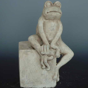 Statue d'animaux en céramique, ciment de béton, figurine de <span class=keywords><strong>jardin</strong></span>, grenouille, porcelaine - Product Image 2
