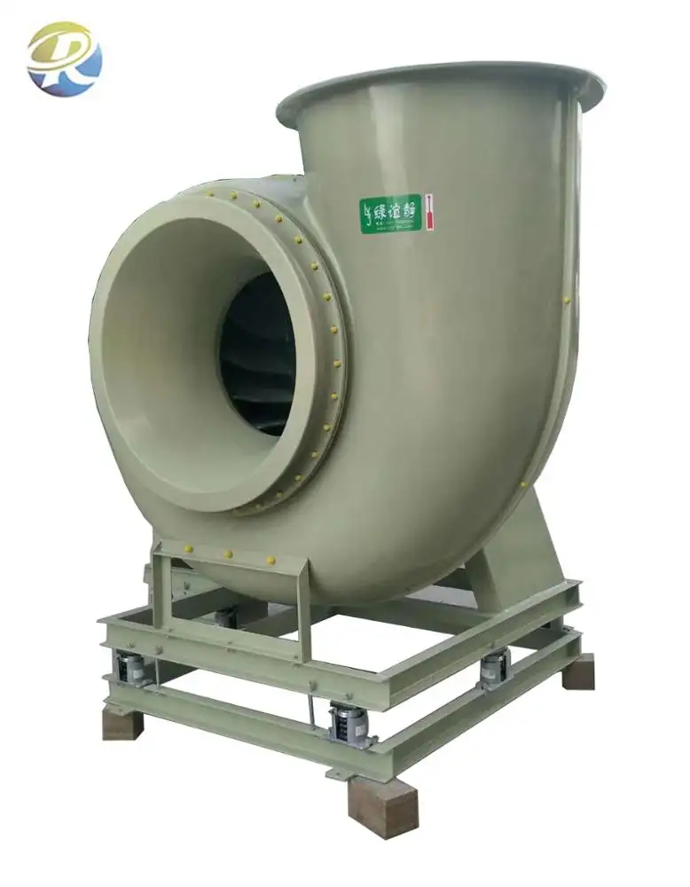 Vendita calda FRP dimensioni personalizzate ventilatori centrifughi industriali ad aria calda/ventilatore