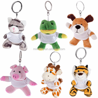 En gros Pas Cher Promotion En Vrac LOGO Personnalisé Mini Animal Jouet En Peluche Porte-clés FAIBLE QUANTITÉ MINIMALE DE COMMANDE Enfants Sac À Dos En Peluche Porte-clés En Peluche