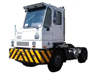Sino℃ hova 266hp euro 2 4x2 6 roda terminal caminhão trator para uso na porta