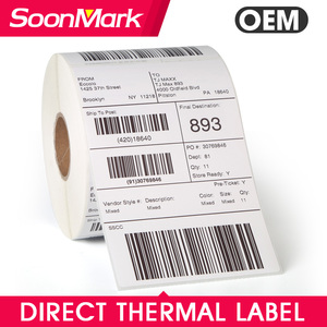 A6 100*150*500 Cái Nhãn Nhiệt Không Thấm Nước Nhãn Vận Chuyển Nhiệt Nhãn Dán Giấy Nhiệt Vận Chuyển Nhiệt Cho Bưu Chính - Product Image 2