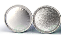 Boîte de capsules de café vides en aluminium coloré avec couvercle personnalisé pour dosettes de café Nespresso jetables