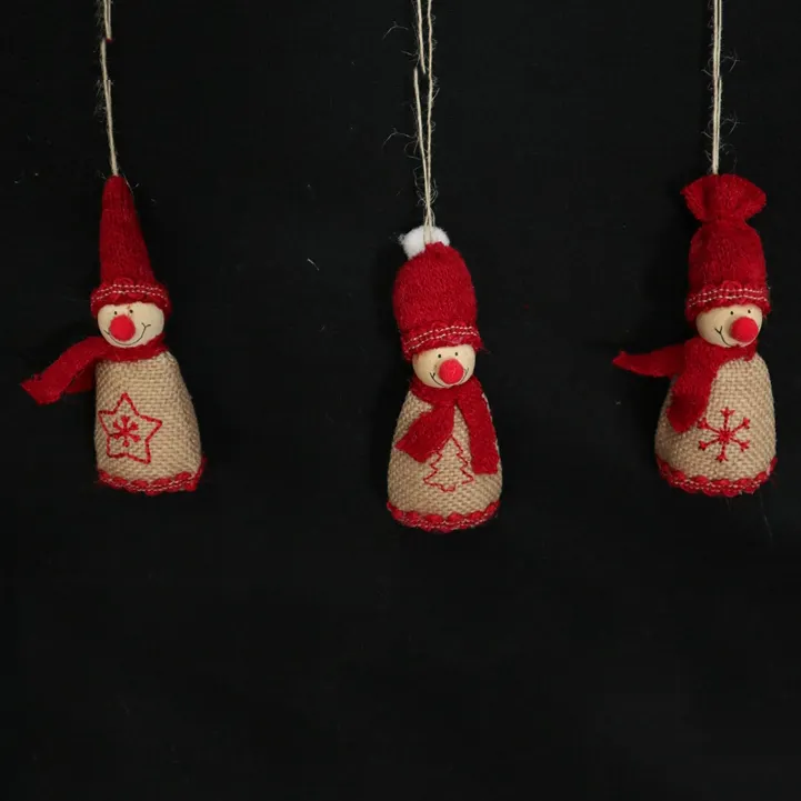 Decoração do boneco de neve Pendurado Pequena Minoria Nomes Ao Ar Livre Enfeites De Natal
