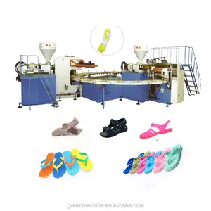 Twee Kleuren PVC Sandaal Slipper Maken Machine