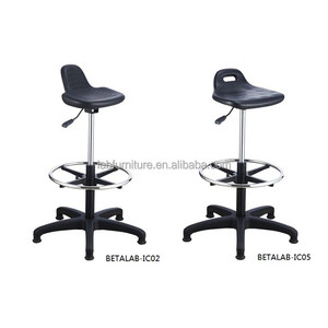 Laboratory Furniture Swivel Lab Chair Adjustable Esd Lab <strong>Stools</strong> Chair <strong>Without</strong> <strong>Wheels</strong> - Product Image 1