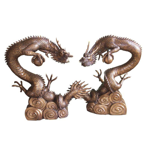 Grande bronce animales Jardín de bronce Escultura del Dragón - Product Image 1