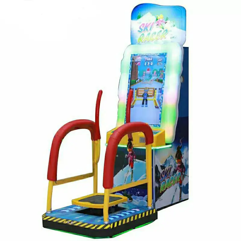 Jeu vidéo de sport d'arcade à jetons très vendu Machine de jeu d'amusement d'arcade de course de ski pour magasin de jeux