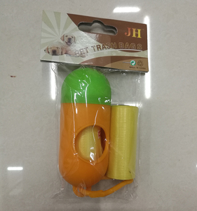 Plástico ecológico pastillas para mascotas perro forma Sling Bolsa PET waste bag dispensador con 1 unid bolsa de caca de perro - Product Image 4