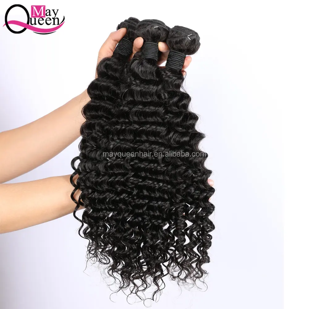 Unprocessed Original Ali Grace Hair Deep Wave Brazilian Hair Remy Bundle One Donor Deep Curly Hair