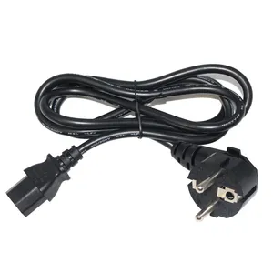 250v 10a Computer Euro Schuko 3 Prong Ac Iec C13 Female End Cable European Standard Eu 60320 C14 Socket Connector Power Cord