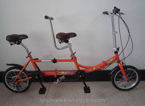 Bicicleta en tándem <span class=keywords><strong>plegable</strong></span> de 20 pulgadas para amantes/bicicleta de surrey de 6 velocidades con alta calidad - Product Image 2