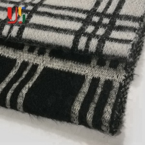 <span class=keywords><strong>Noir</strong></span> <span class=keywords><strong>et</strong></span> <span class=keywords><strong>blanc</strong></span> À Carreaux fils teints stripe knit jacquard enfants vêtements hacci tissu - Product Image 6