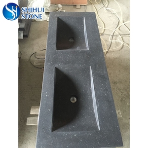 Diasah Hitam Basalt Granit Kesombongan Palung Mencuci Tangan <span class=keywords><strong>Basin</strong></span>