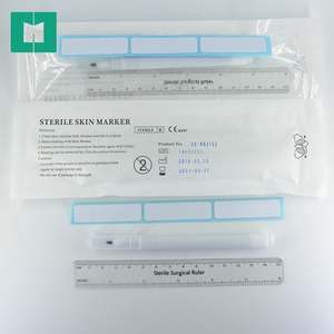 Stylo marqueur chirurgical stérile sans latex pour tatouage, encre violette effaçable à sec et à l'eau, pointe 0,5 mm/1 mm, certifié ISO9001 - Product Image 3