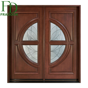 De luxe Banquet <span class=keywords><strong>Hall</strong></span> D'entrée Double Balançoire Porte En Bois Massif - Product Image 4
