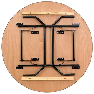 Фабрика предлагает портативные металлические складные столы с деревянными столешницами по сниженным ценам