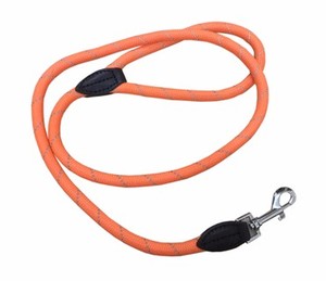 Tali kekang anjing reflektif aman pola padat tali kerah rantai nilon kulit tali panjat karabiner pengunci aman anjing berjalan - Product Image 4