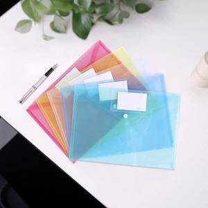 Enveloppes en plastique en Poly 100 pièces, dossier de documents <span class=keywords><strong>A4</strong></span>, avec pochette d'étiquette et fermeture à boutons <span class=keywords><strong>pour</strong></span> le bureau et la maison - Product Image 6
