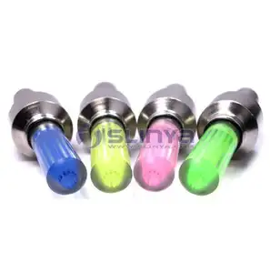 Lighting LED Waterproof Bicycle Rubber Wheel Air Spoke Cap Light