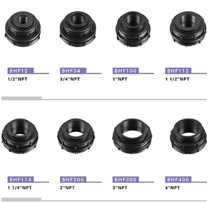 Plastic Bulkhead Fitting Plasticnylon Pvc Pp Bulkhead Fitting Plastic Bulkhead Tank Fitting NPT Threaded Pipe Fitting