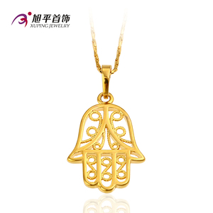 Xuping Dubai 24K color oro venta al por mayor mado de Fátima divinidad estilo religioso pendiente para mujeres - Product Image 3