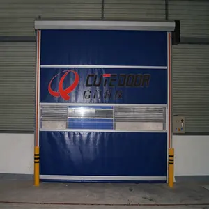 Pvc Roll Up Door PVC Fabric High Speed Aluminum Fast Plastic Horizontal Roll Up Door