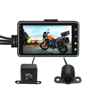 Doppia Fotocamera Moto Video Registratore Auto Tachigrafo DVR Durevole Registratore di Guida di Visione Notturna Dash Cam Motor Registratori