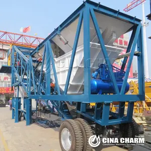 35m3/h Yhzs35 Mobile Ready Mix Concrete Plant Mobile Concrete Batch Plant Best Manufacturer