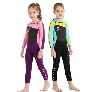 Оптовая продажа, Детский Гидрокостюм 2,5 мм, гидрокостюм для девочек, детский купальный костюм