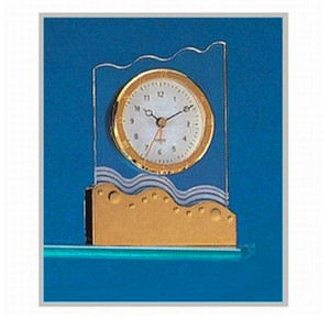 Im lặng thạch anh <span class=keywords><strong>Analog</strong></span> Đồng hồ báo thức trong suốt bảng đồng hồ pha lê Đồng hồ bàn - Product Image 2