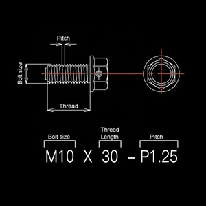 Tornillo Doble <span class=keywords><strong>Banjo</strong></span> de Titanio NiceCNC M10 X 1.25 para <span class=keywords><strong>Yamaha</strong></span> YFZ YFM 250 350 400 450 660 700 - Product Image 4