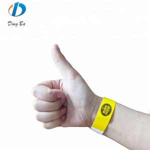 Pulsera para Eventos Personalizada, Colorida, Precio de Fábrica, Pulsera de Papel <span class=keywords><strong>DuPont</strong></span> de 1 Pulgada, Color Sólido Liso, Logotipo Personalizado - Product Image 5