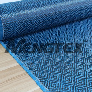3 k carbono azul aramida tejido jacquard ahueca sq. 220gsm - Product Image 3