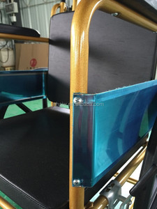 AJ-601C折りたたみ式固定病院手動車椅子IVポール付きハードシート付き - Product Image 5