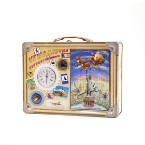 High Quality Rectangular Handle Tin Gift Box with Large Capacity PVC <b>Plastic</b> for Children - Product Image 3