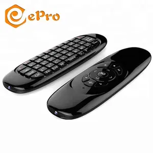 Cheap price C120 standard/backlight/colorful mini Wireless keyboard for Android 7.1 tv box Arabic air mouse keyboard C120