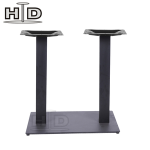 Patas Rectangulares Modernas para Mesa de Comedor, Venta Directa de Fábrica, <span class=keywords><strong>Muebles</strong></span> de Metal de Dos Tubos de Acero para Hotel, Sala de Estar, Gimnasio y Exteriores - Product Image 3