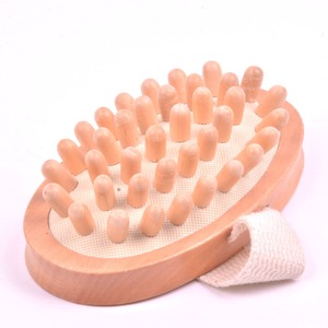 Madera Natural cuerpo bola de madera cuerpo baño masajeador - Product Image 3