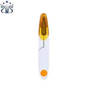 Cross Stitch Tools Transparent Cover <strong>Mini</strong> <strong>Scissors</strong> U-shaped Yarn Spring <strong>Scissors</strong>