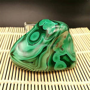 <span class=keywords><strong>Lastre</strong></span> <span class=keywords><strong>di</strong></span> Cristallo <span class=keywords><strong>di</strong></span> Malachite Verde Naturale Lucidato per Decorazione - Product Image 4