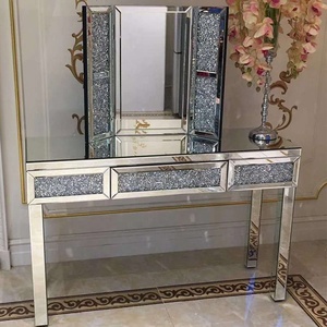 Unique Design <strong>Black</strong> Mirrored <strong>Dressing</strong> <strong>Table</strong> - Product Image 3