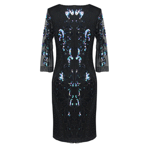 الجملة طويلة الأكمام الأم من العروس الملابس الترتر حزب مساء اللباس - Product Image 4