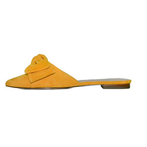 Più caldo del capretto in <span class=keywords><strong>pelle</strong></span> scamosciata in <span class=keywords><strong>pelle</strong></span> punta a punta di prua pantofole e ciabatte per le donne 2019 - Product Image 4