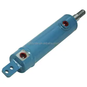 Single earring mounting hydraulic tilt cylinder for lift table