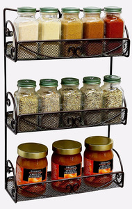 <span class=keywords><strong>Pollo</strong></span> de Malla de Alambre De metal de Montaje En Pared Estante de <span class=keywords><strong>la</strong></span> Especia Organizador - Product Image 6