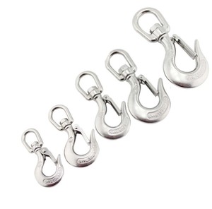 Gancho <span class=keywords><strong>de</strong></span> Grúa Giratorio <span class=keywords><strong>de</strong></span> Acero Inoxidable con Pestillo para Elevación en Minería e Industria Pesada - Product Image 2