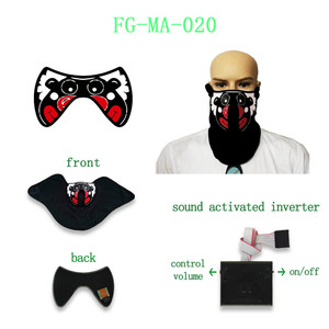 Fiesta de halloween en 2017 media <span class=keywords><strong>cara</strong></span> de esquí de plástico/el nuevo <span class=keywords><strong>LED</strong></span> luminosa máscaras de Cosplay de máscara - Product Image 4