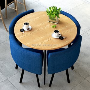<span class=keywords><strong>Restaurant</strong></span> scolaire tables à manger rondes et chaises mode table en fer forgé design café boutique meubles - Product Image 3